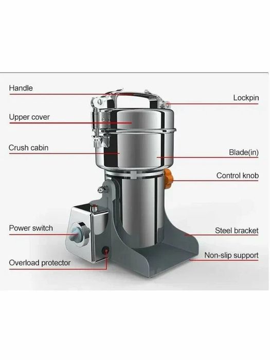 Кофемолка Avinas, повышенная вместимость, 400 гр
