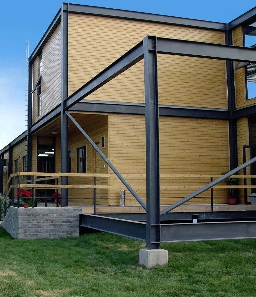Casa, garaje auto si containere modulare tip birou, dimensiuni in func