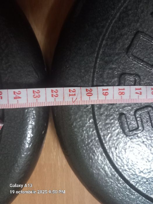 Greutati gantere 4 buc x 2,5 kg.
