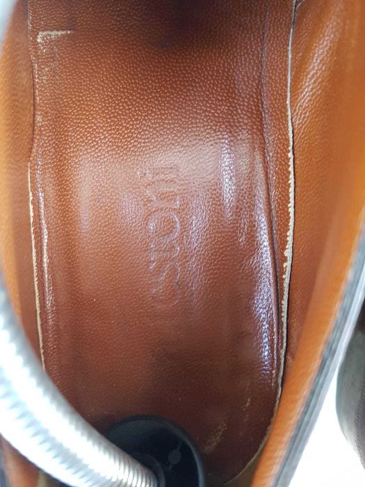 Pantofi Testoni barbati, piele, cu catarama, marimea 43