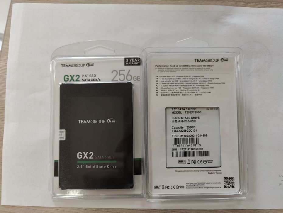 Новый SSD 256 Gb