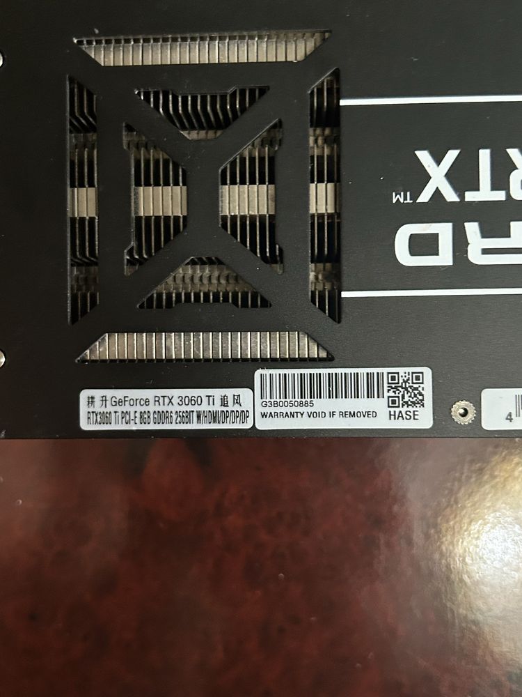 Видеокарта RTX 3060Ti 8gb