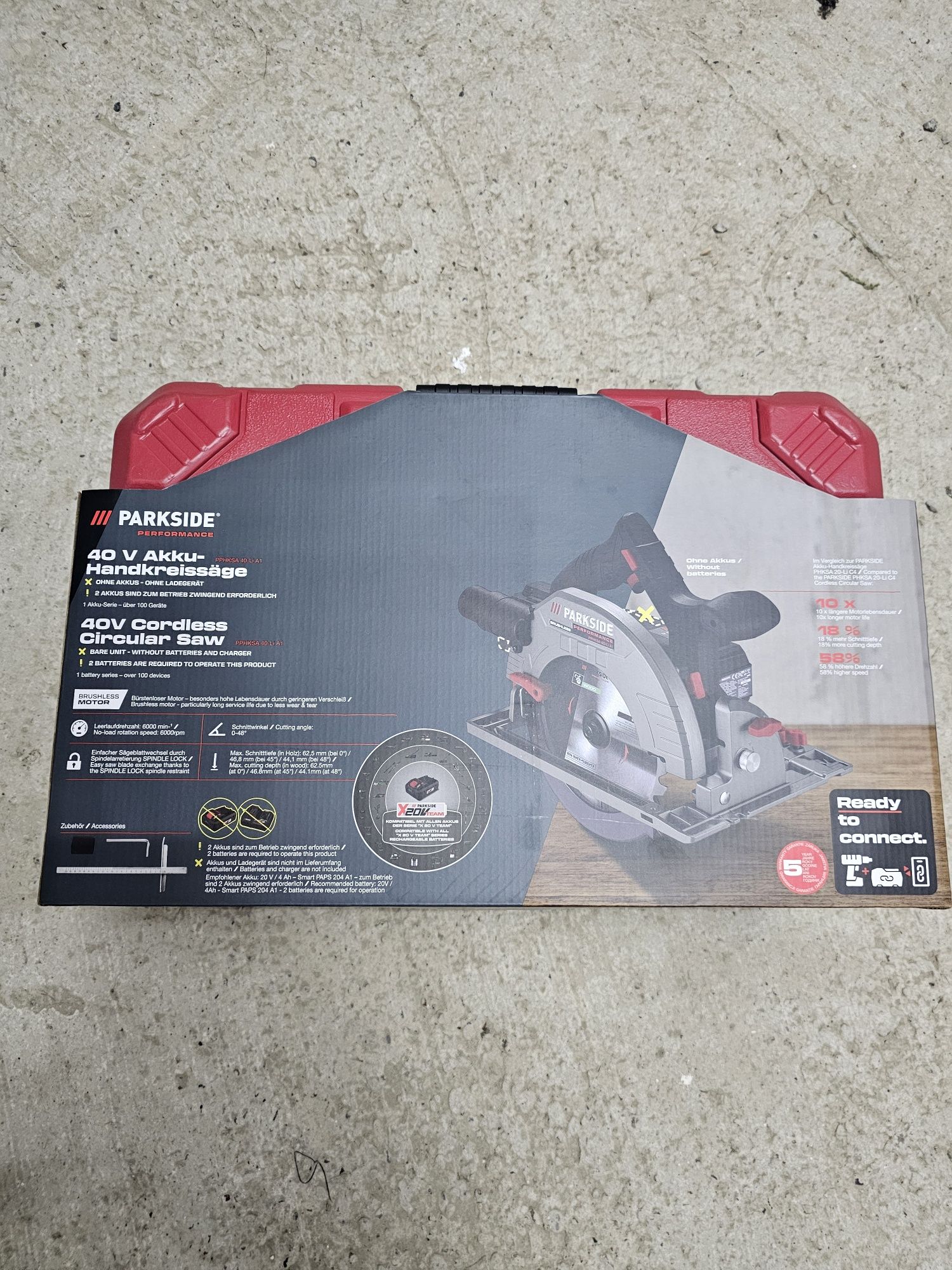 Circular 40volti parkside performance cu garantie