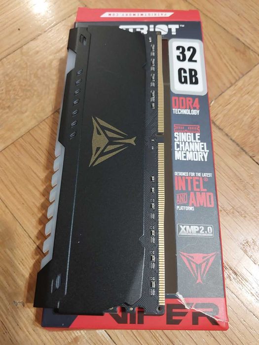 32GB DDR4 Patriot Viper RGB, 3200Mhz, CL20