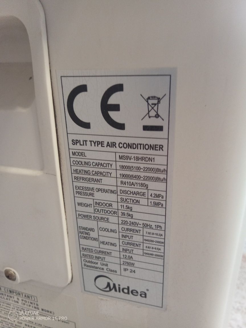 Климатик midea 18-ка