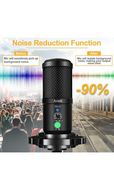 Microfon gaming streaming podcast usb condenser Aveek Nou Sigilat