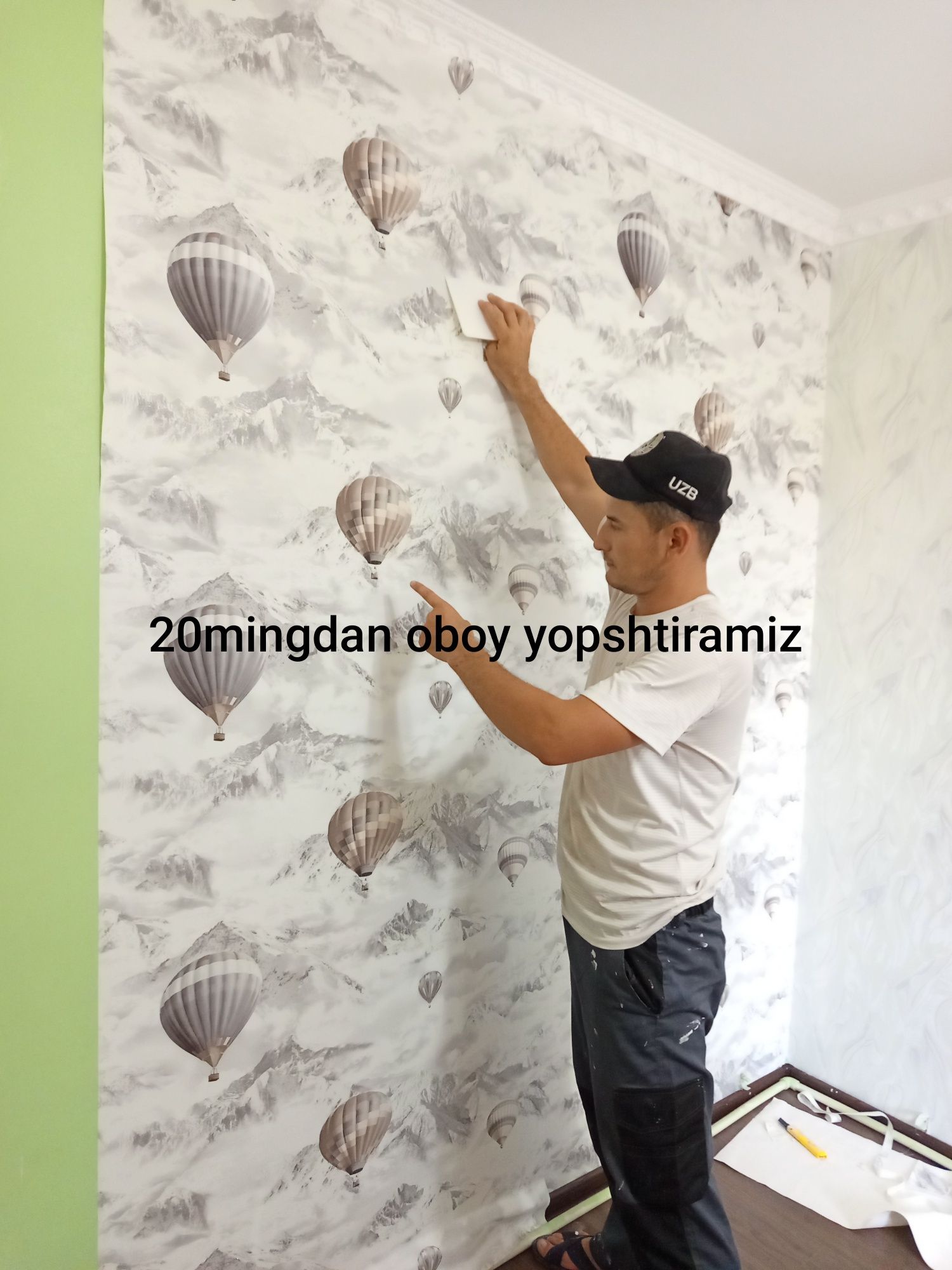 Oboy 25мингдан сифатли тез обой ёпиш малярка евроремонт хизмати