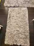 Set Covoare cu fir lung gri 4buc - 150x80cm , 1 buc - 160x120 cm