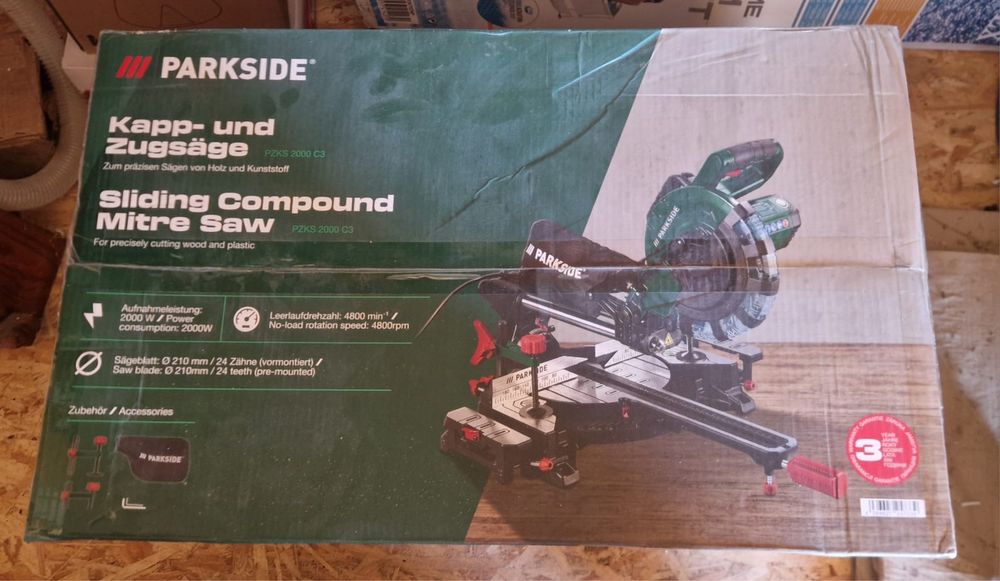 Circular unghiular pendular Parkside 2000w