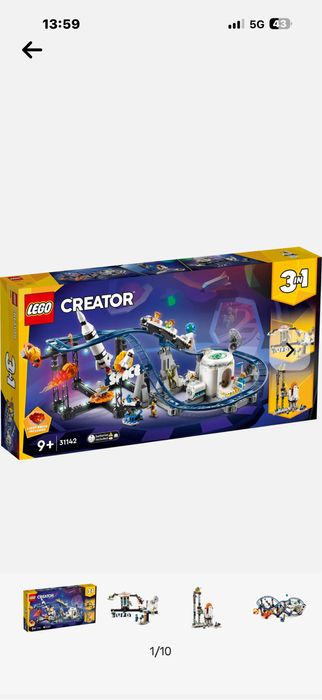 LEGO® Creator 3 в 1 -Space roller coaster 31142, 874 части