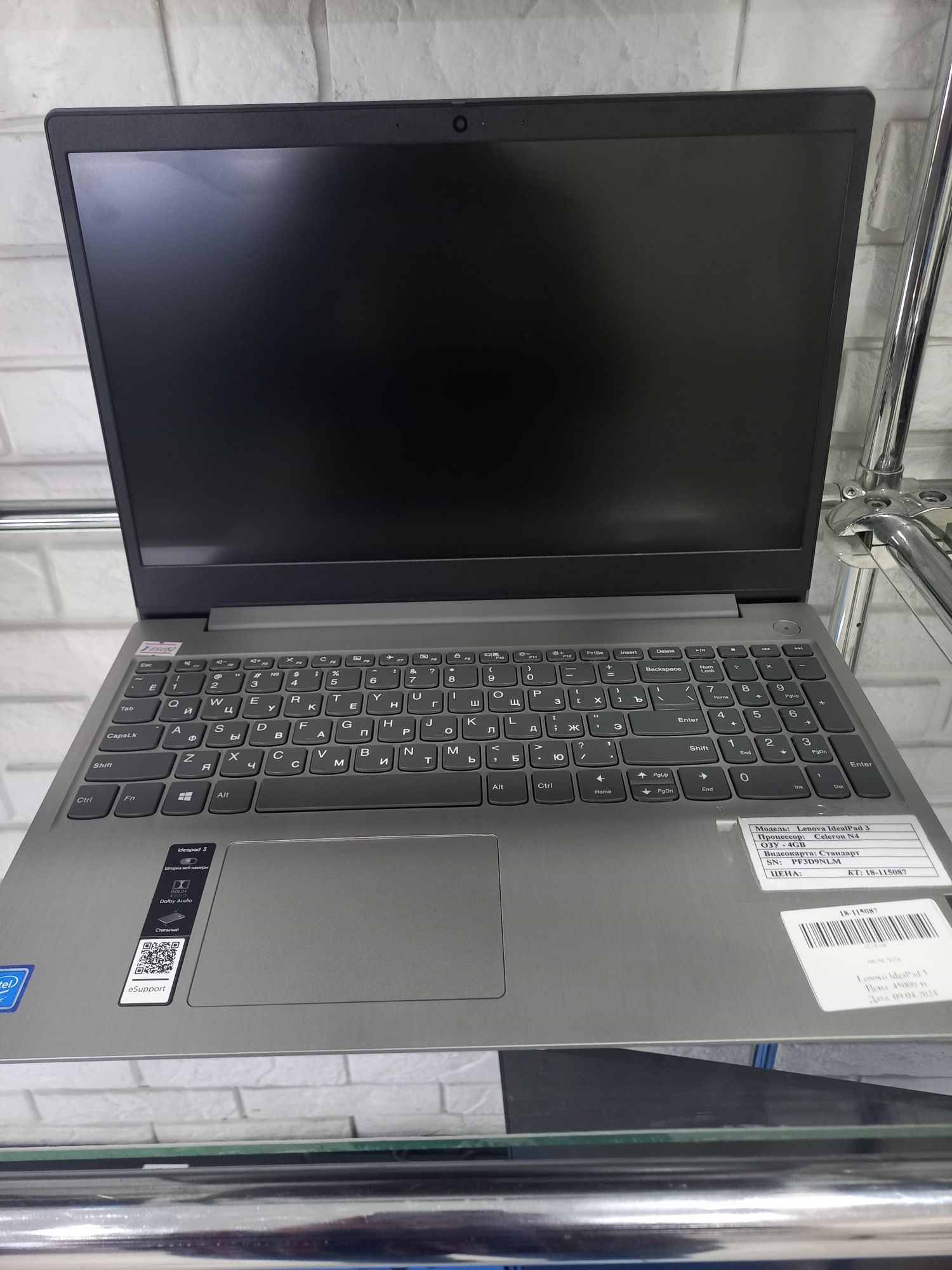 Lenovo Ideapad3 Caleron N4