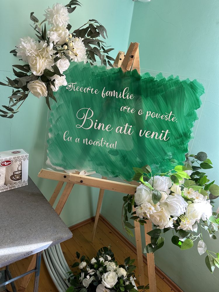 Sevalet “Bine ati venit” decor evenimente