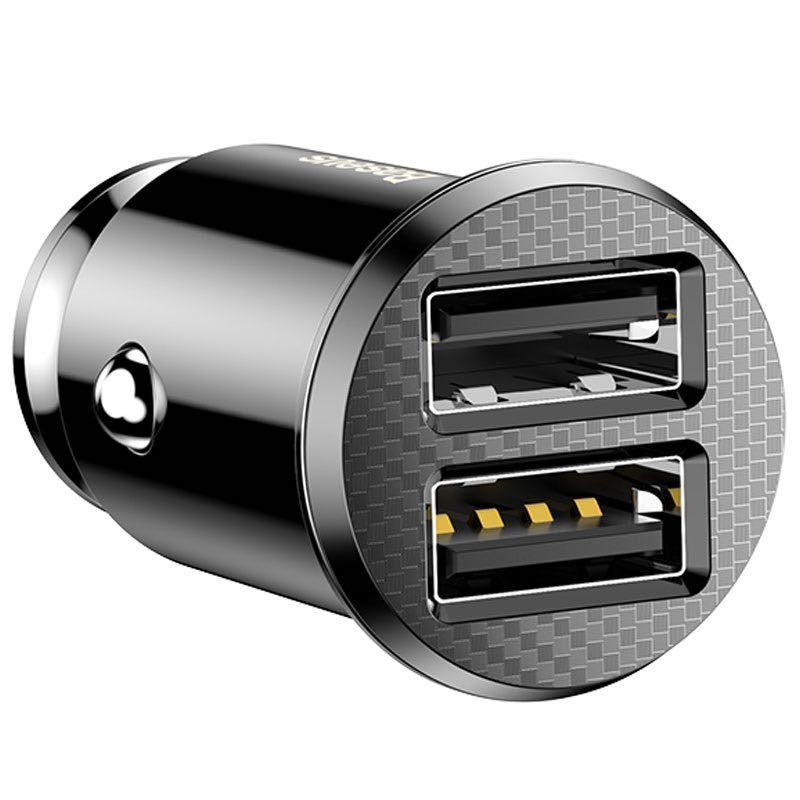 Baseus зарядно/адаптер за кола бързо зареждане с 2 USB порта 3.1A Fast