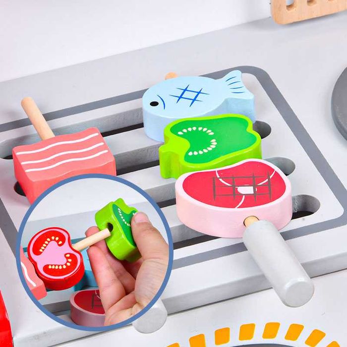 Дървено детско барбекю