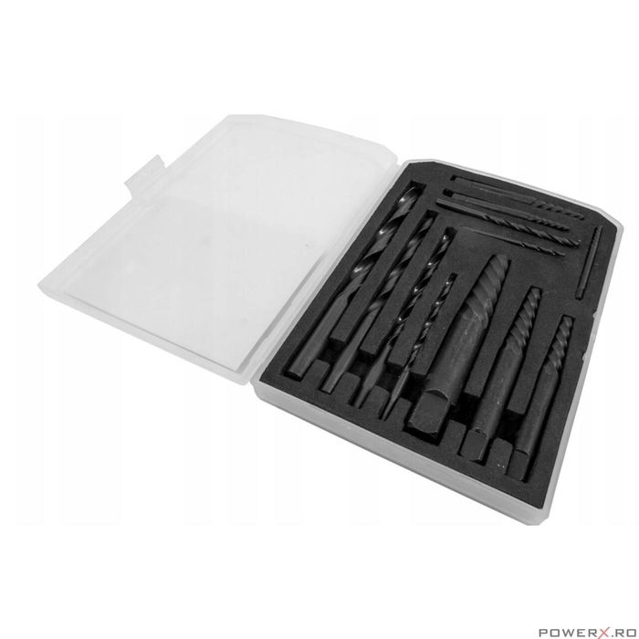 Trusa complet extras suruburi rupte burghie extractoare cu filet