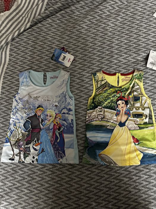 Майки для девочек Disney 6-12 месяцев