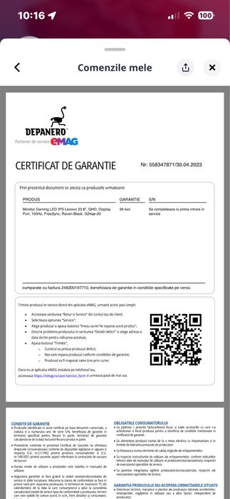 Monitor gaming Lenovo