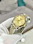 ceas barbat rolex datejust 41mm bi-color gold dial