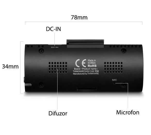 Camera auto cu DVR Thinkware F70, 2 MP, FVDW, WDR