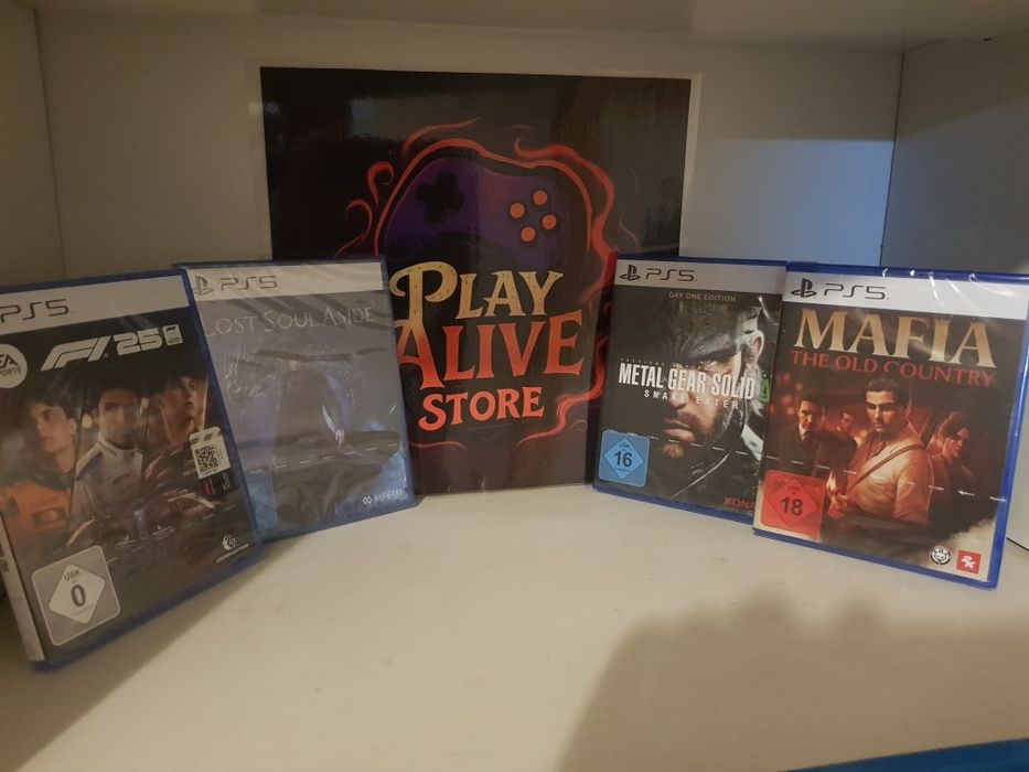 Sigilate F1 25 & Lost Soul Aside & Metal Gear snake eater & Mafia PS5