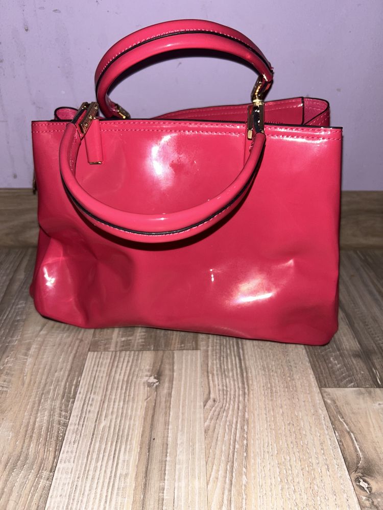 Официална чанта цвят розов/циклама