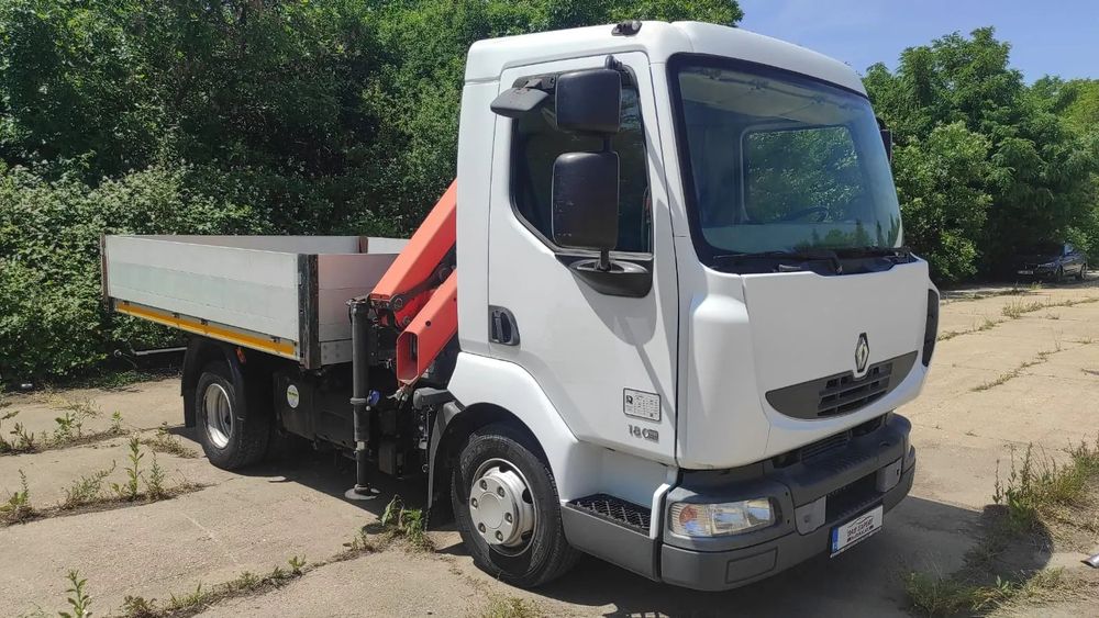 Renault MIDLUM Renault Midlum cu brat macara Palfiniger 8500 km !