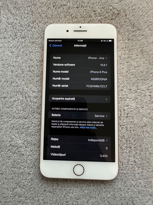 Vand iphone 8 plus 256 gb