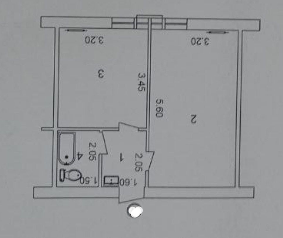 Продаётся своя. 2/3/4 Шастри. Общая площадь 36м².