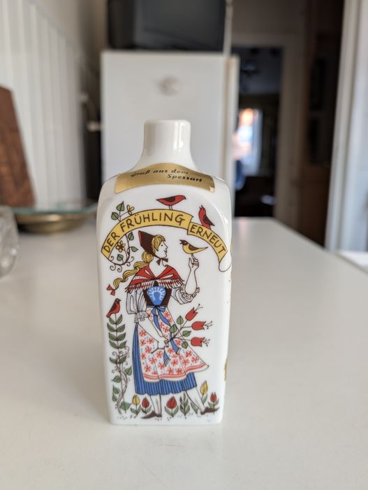 Decantor portelan Bavaria, decor patru anotimpuri