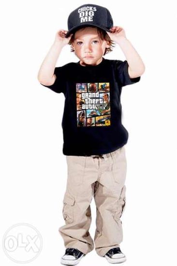 Детски тениски GTA 5 и WORLD OF WARCRAFT! Поръчай с ТВОЯ снимка!