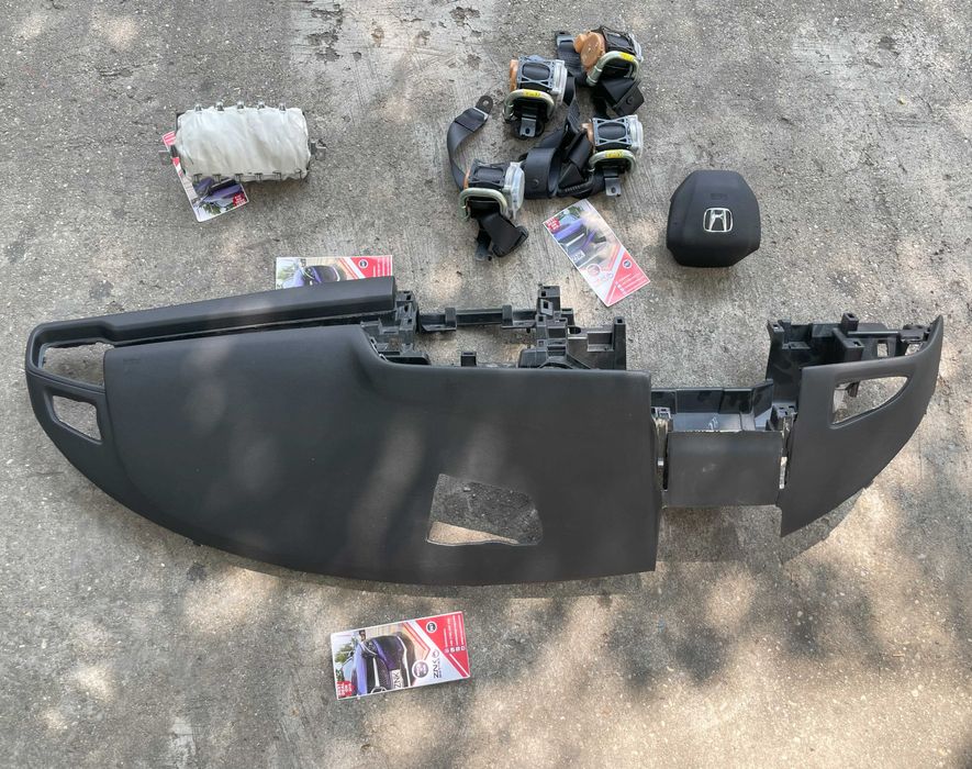 Honda Civic X - plansa bord - kit airbag volan pasager - set centuri