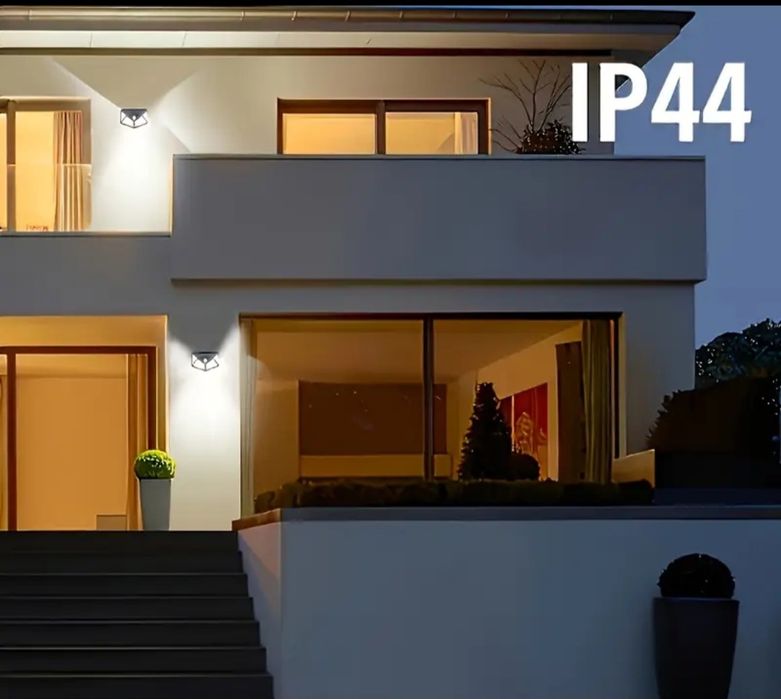 Vand lumini solare cu senzor de miscare,  3 moduri , 4 fete iluminare