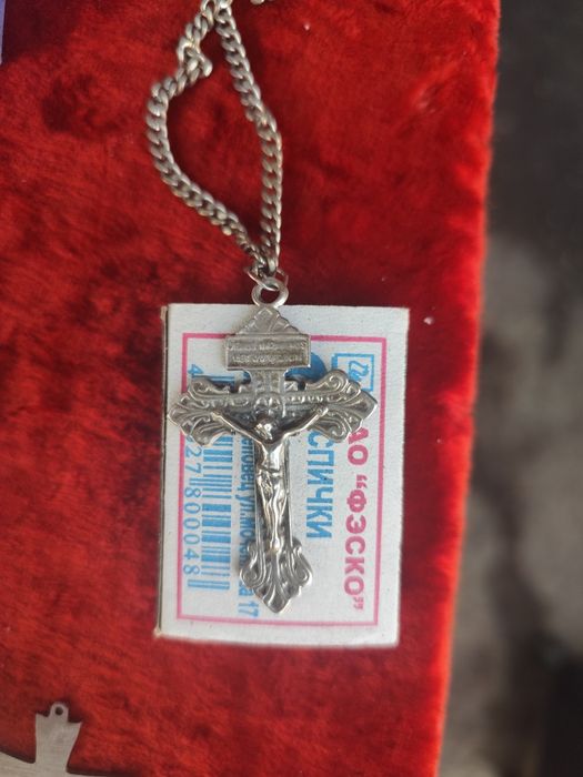 Крестик серебряные 925 проба