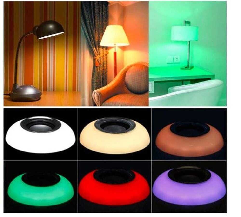 Топ хит Диско Блутуд Bluetooth лампа колона крушка цвят музика лед RGB