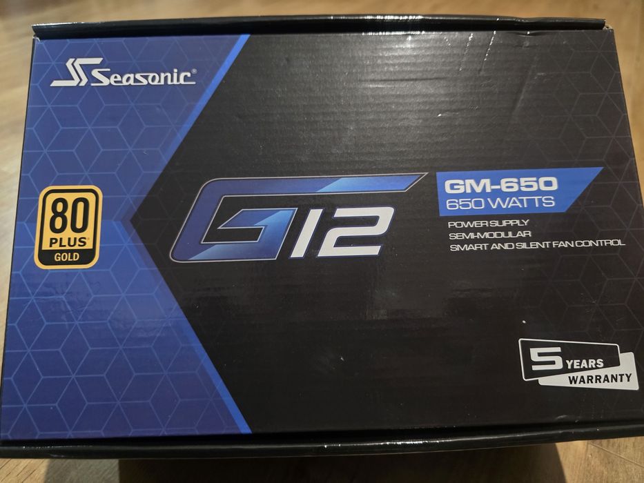 Захранване Seasonic G12 GM-650 80+ Gold полу-модулно