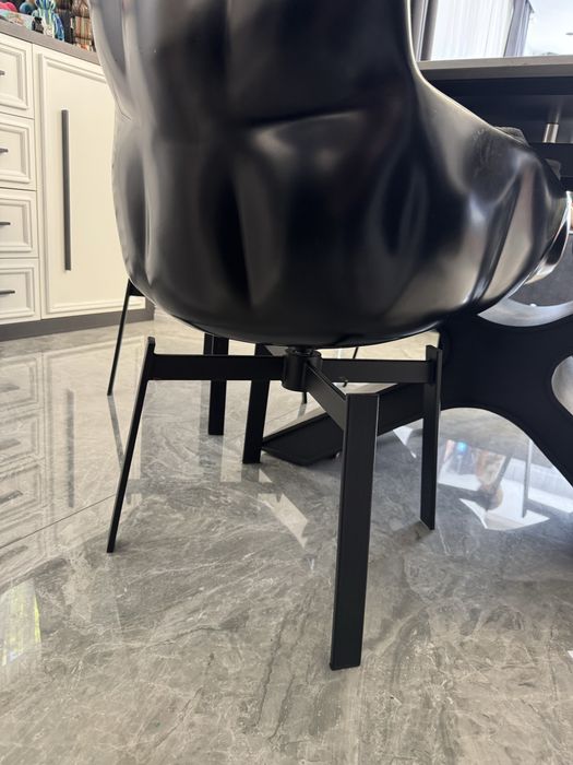 Столове за маса 5 бр+2 бр кресла с табуретки