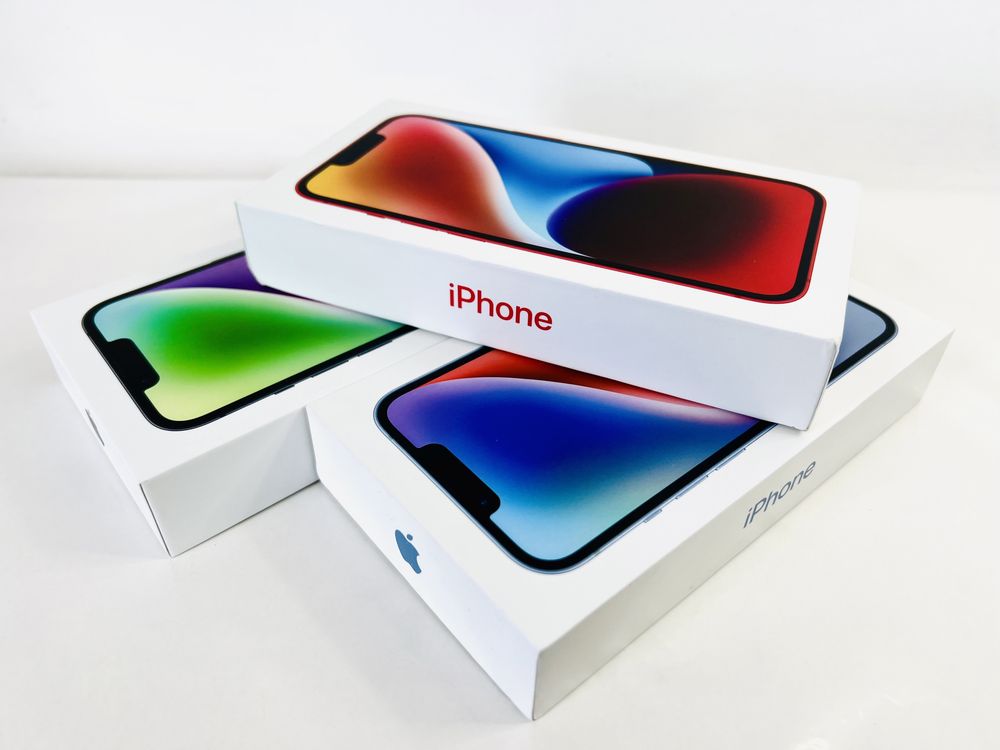 НОВ! Apple iPhone 14 128GB Midnight / Blue / Red Гаранция!