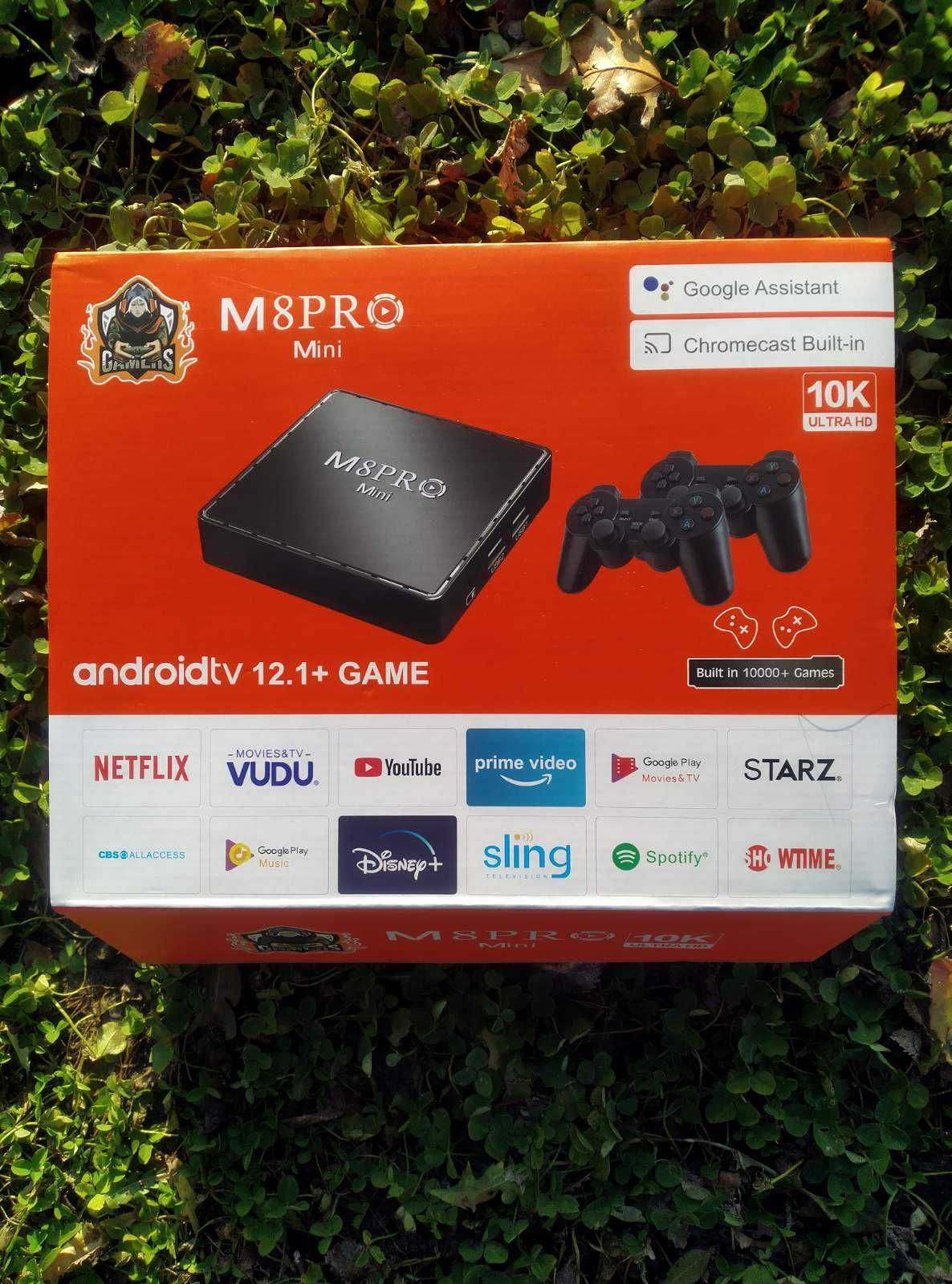 Игра конзола с джойстици Game Box M8 PRO mini 10K 128G Android TV 12.1