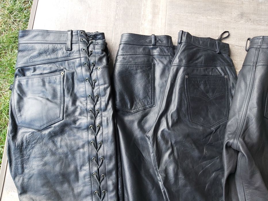 Pantaloni moto chopper  piele naturală marimi disponibile S,M,L,Xl