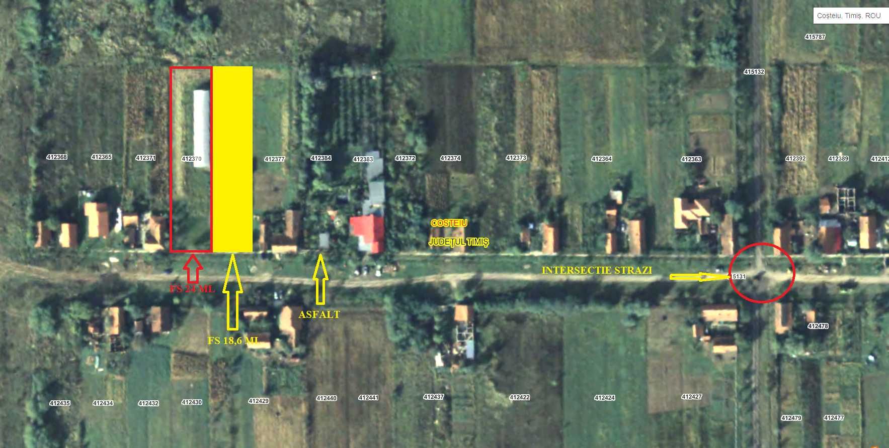 Teren Intravilan in TIPARI, 10 km de Lugoj