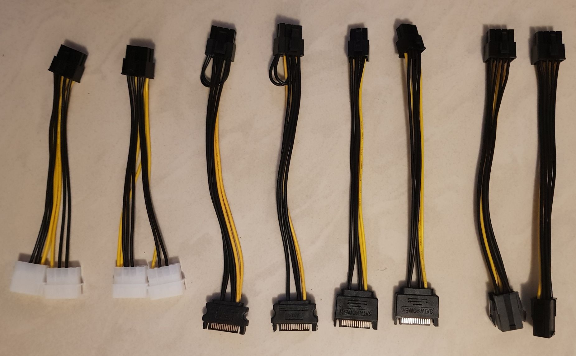 Cablu adaptor pentu placi video cu alimentare PCIe de 6 pini, 8 pini