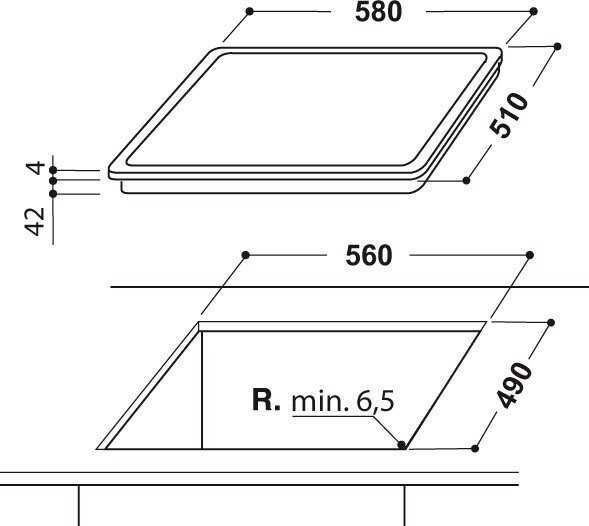 Фурна за вграждане PRIVILEG PHVK3 OH8V IN+Стъклокерамичен плот