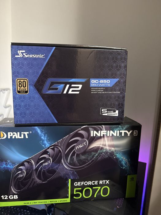 Геймърски PC: Ryzen 5 7500F, RTX 5070, 32GB DDR5,  36 м. гаранция