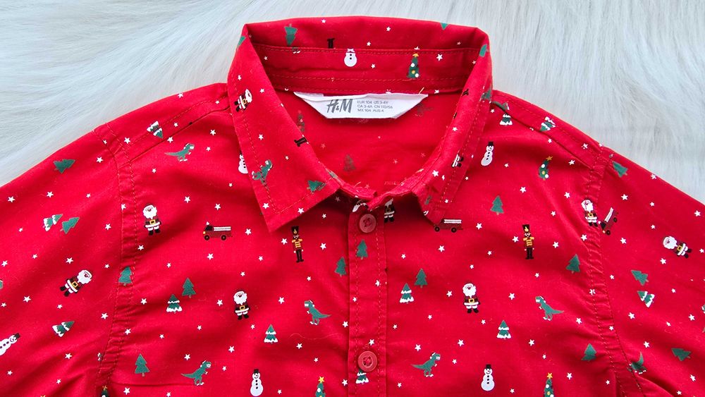 Детска Коледна риза H&M 3-4 години