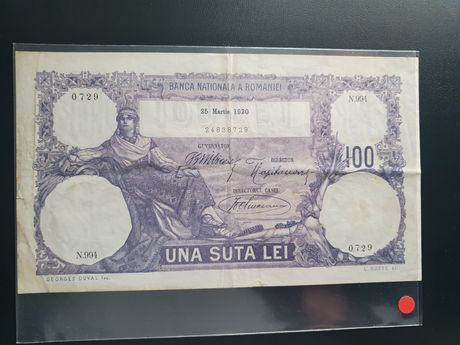 100 lei 1920 bancnota romaneasca