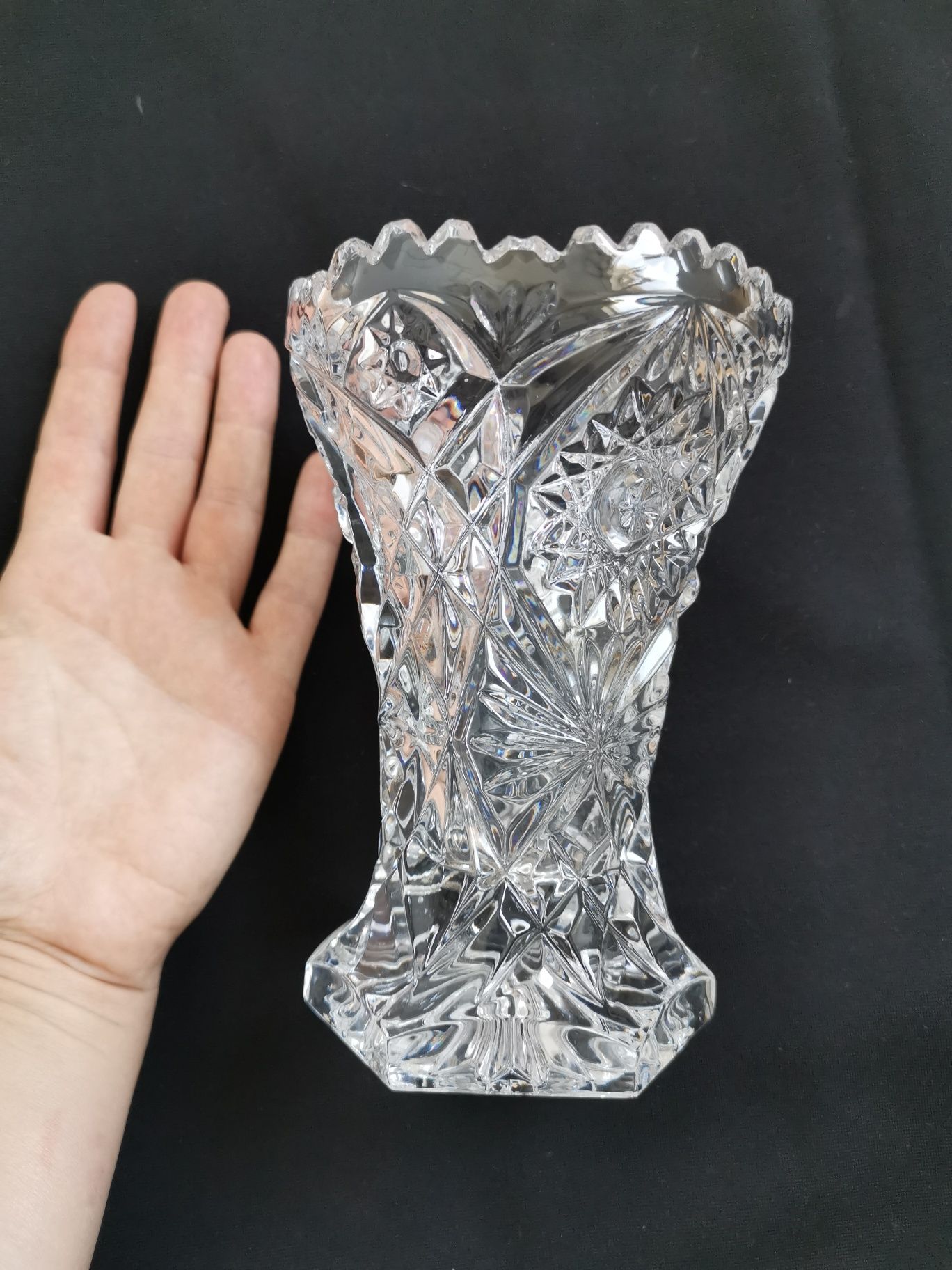 Vaza de cristal Bohemia 16 cm