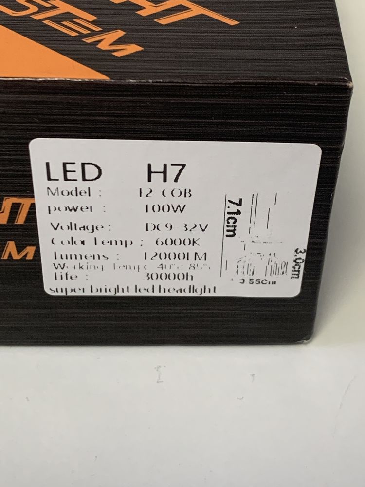 Bec Led H7, H1, H11, H3, H4 /  100w / 12000Lm - Oferta !!!