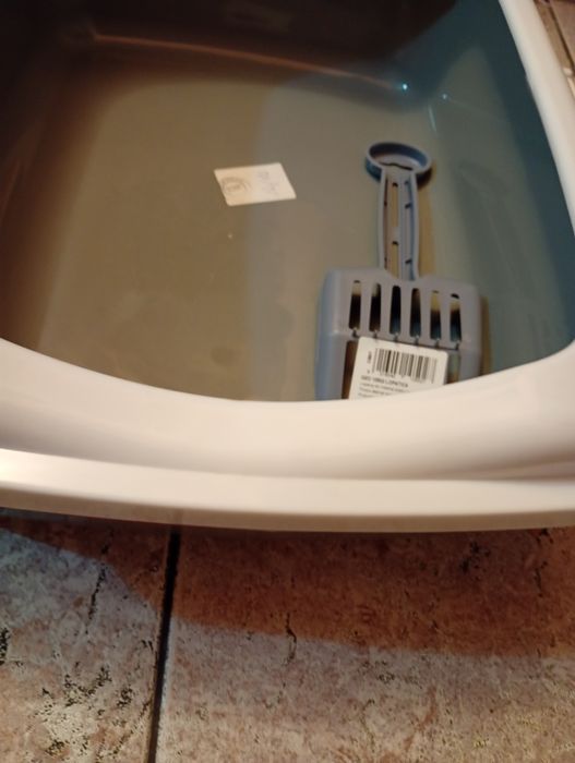 Litiera cu ramă mare pisici nouă cu lopatica, 48×37×16 cm