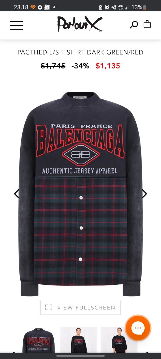 Balenciaga authentic jersey appeal shirt