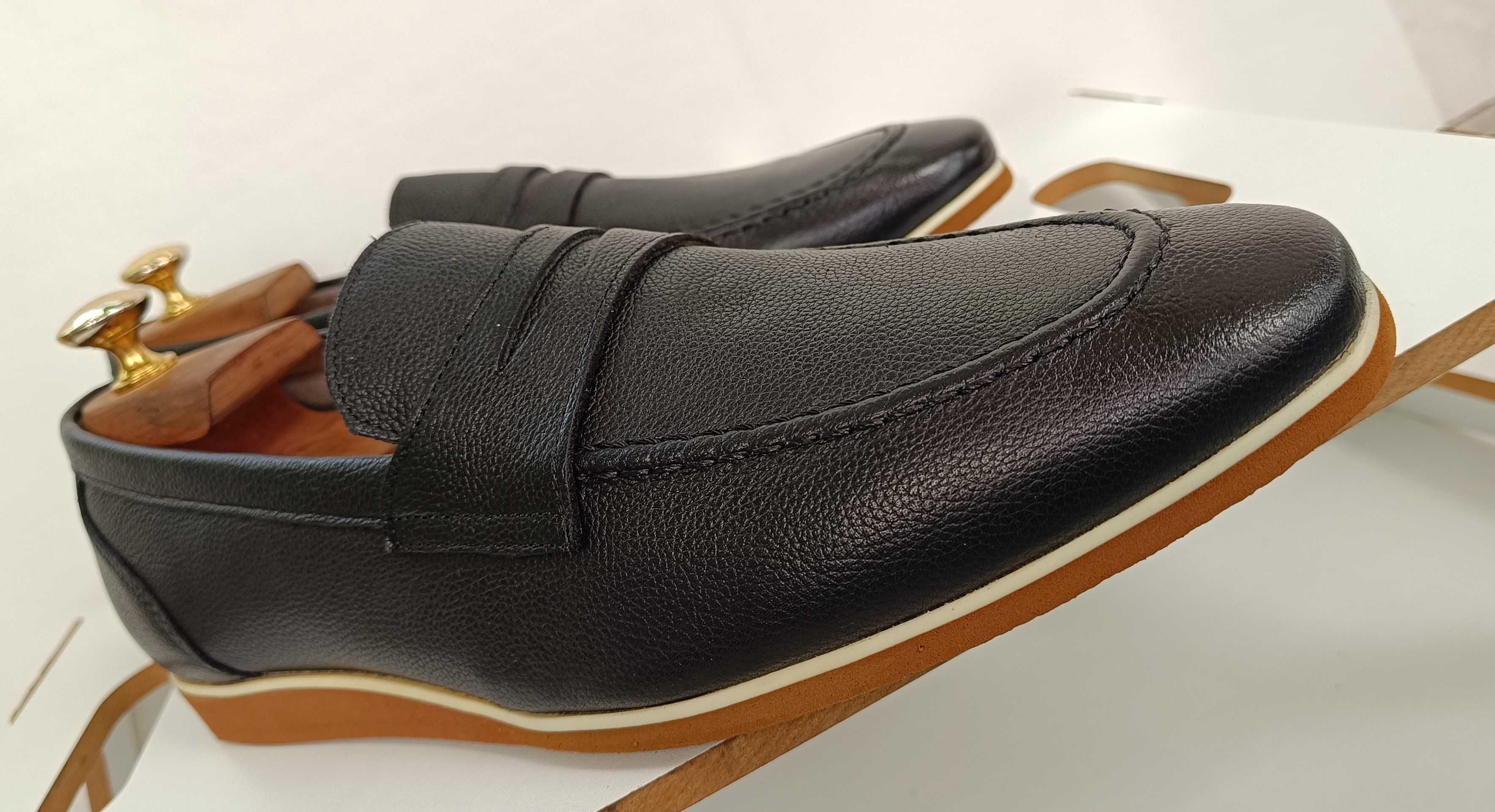 Pantofi loafer casual 44 Amati Regazzi NOI piele naturala moale